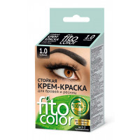 Крем-краска стойкая для бровей и ресниц Фито Косметик Fito color, цвет черный (на 2 применения), 2х2 мл Крем-краска стойкая для бровей и ресниц Фито Косметик Fito color, цвет черный (на 2 применения), 2х2 мл
