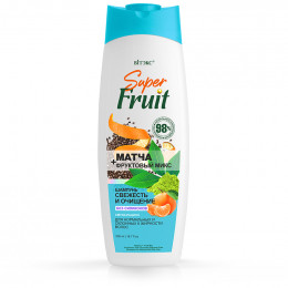 Шампунь Витекс SuperFruit 500мл матча+фруктовый микс свежесть и очищение для нормальных и склонных к жирности волос Шампунь Витекс SuperFruit 500мл матча+фруктовый микс свежесть и очищение для нормальных и склонных к жирности волос