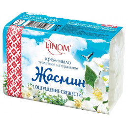 Крем-мыло кусковое твердое LINOM Жасмин 300 г Крем-мыло кусковое твердое LINOM Жасмин 300 г