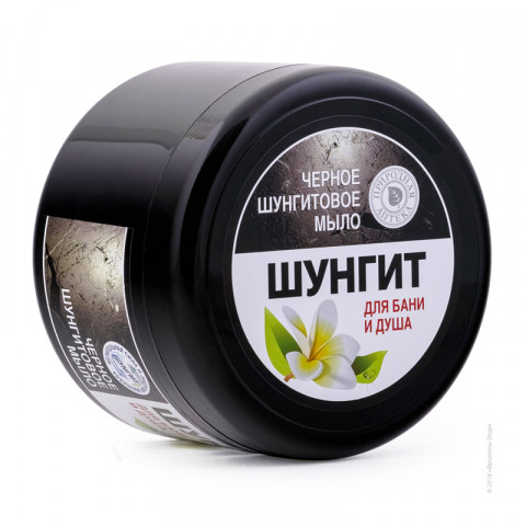 Мыло для бани и душа Фратти Шунгит Черное 500 мл