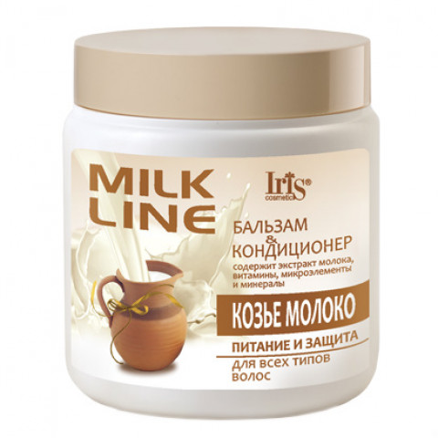 Бальзам-кондиционер IRIS Milk Line Козье молоко 500 мл